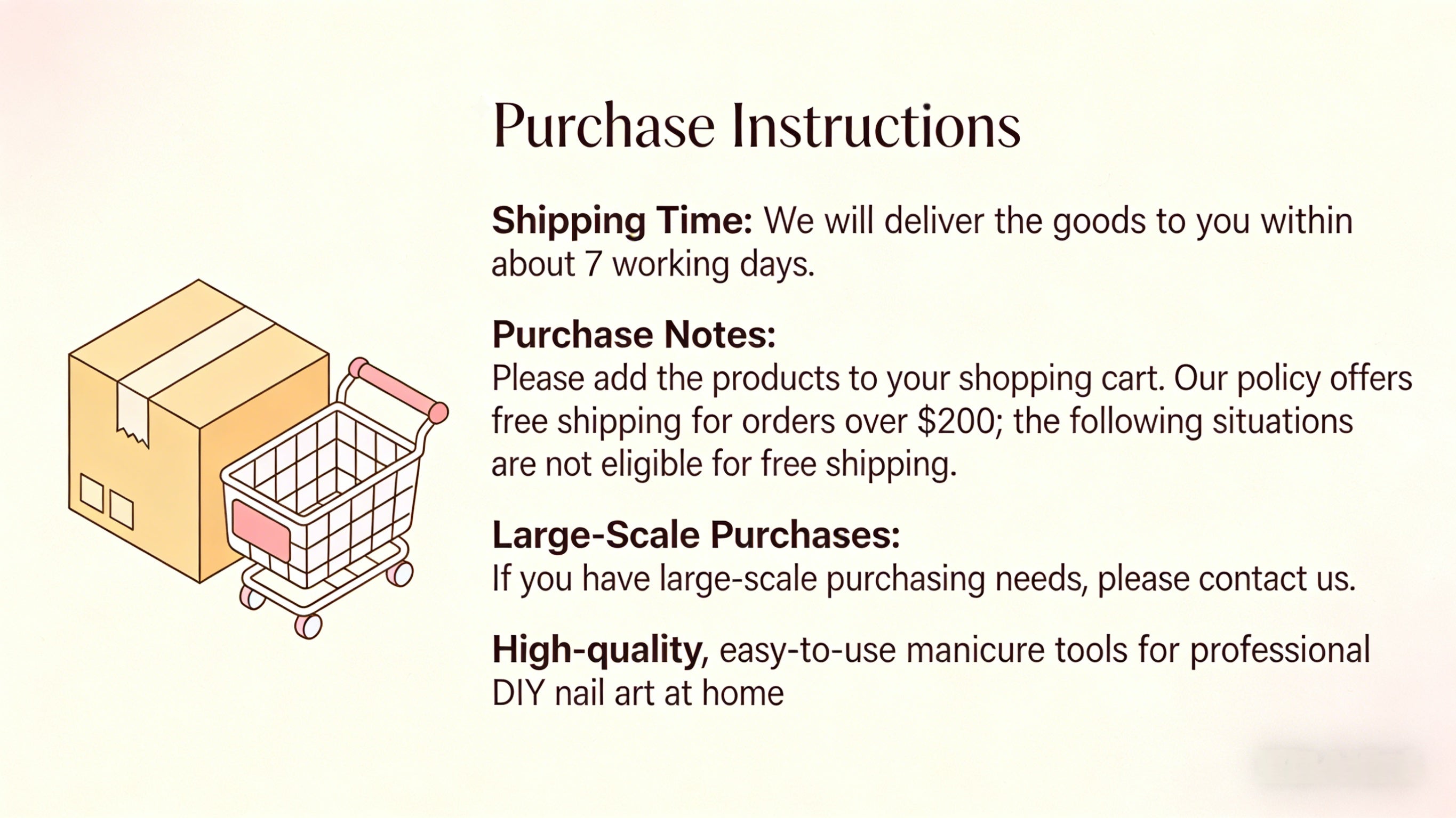 Purchase Instructions