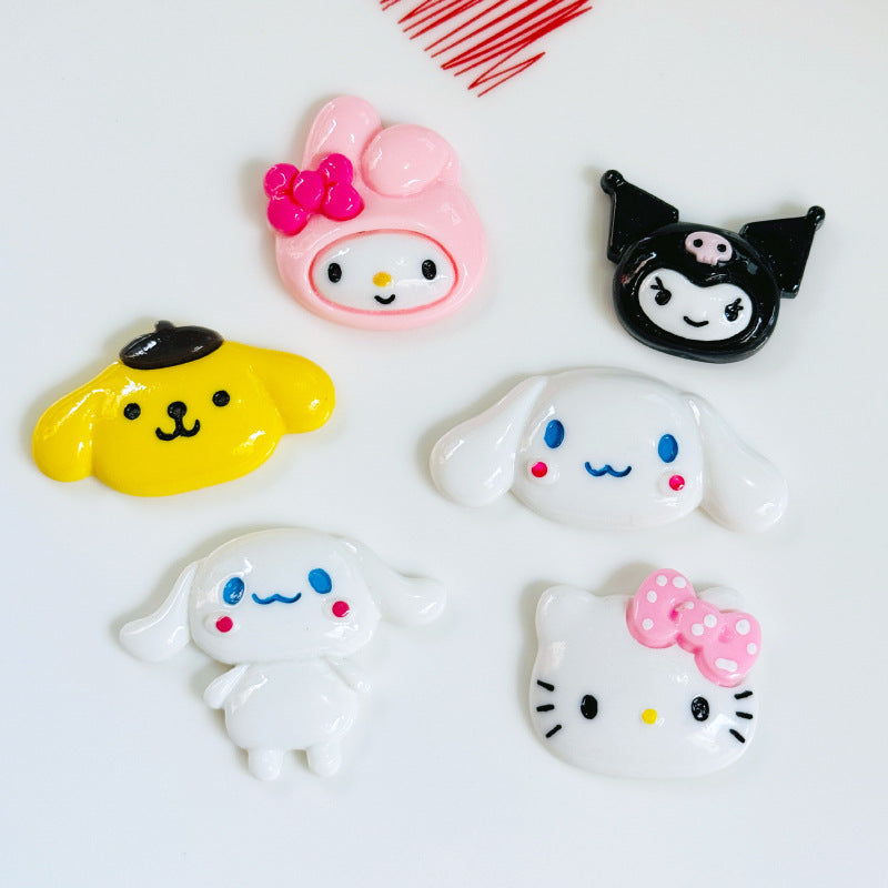 Cartoon big-eared dog Kuku resin DIY accessories for phone cases, refrigerator, phone stands, patches, hair clips, and hair accessories Secondary image