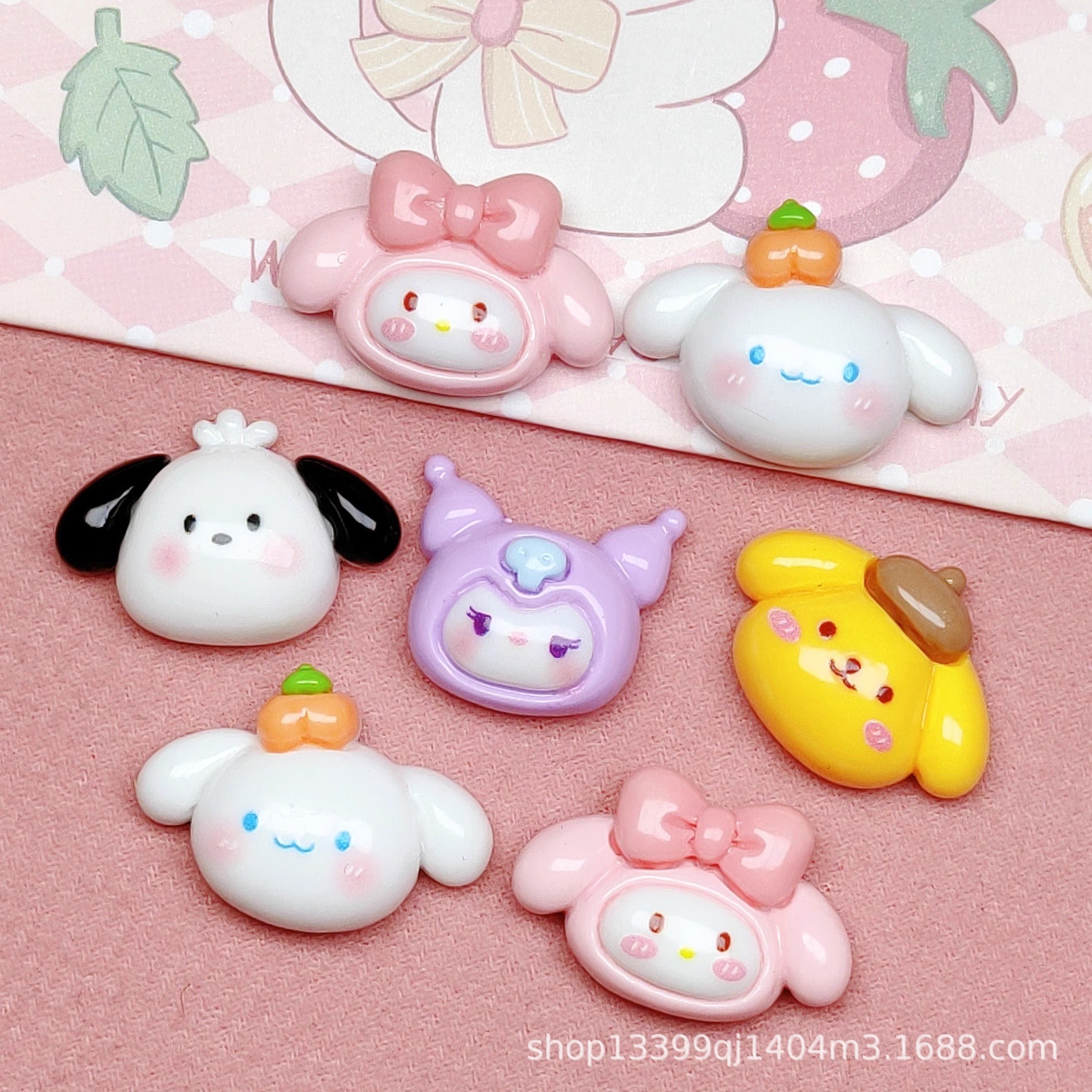 Glossy Cartoon Sanrio Resin Stickers DIY Phone Case Hair Accessory Materials Cream Glue Resin Accessories Secondary image