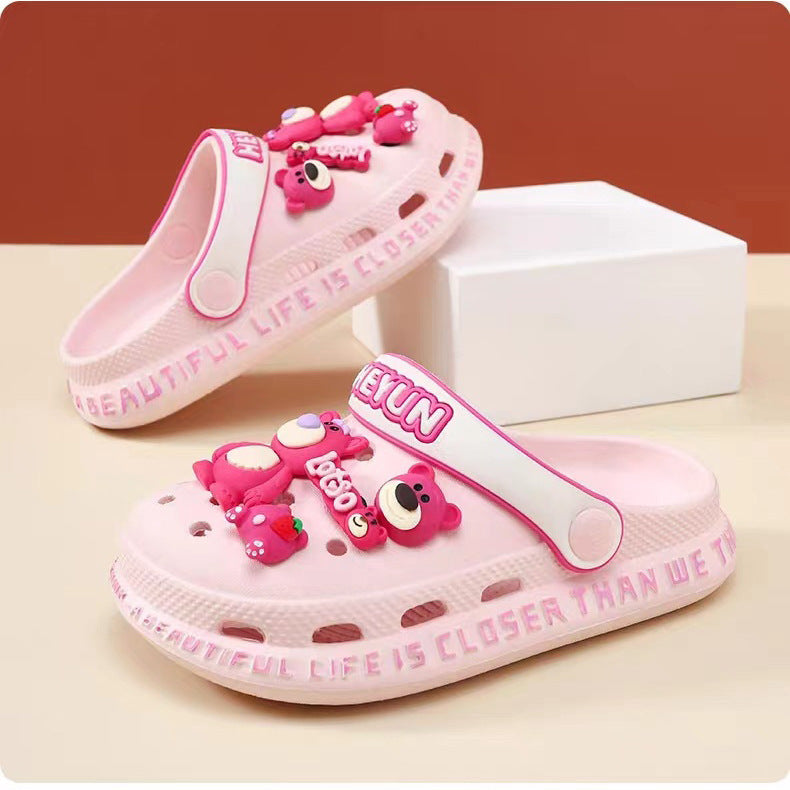Cartoon Strawberry Bear Croc Shoes Refrigerator Magnets Resin Accessories DIY Materials Heart Decorations Croc Phone Case Secondary image