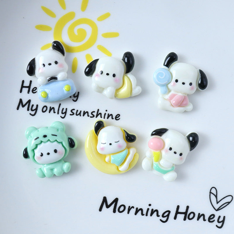 Glossy Pacha Dog Resin Accessories Cute Puppy Cream Glue Decorations Hair Clips DIY Pendants Refrigerator Magnets Secondary image
