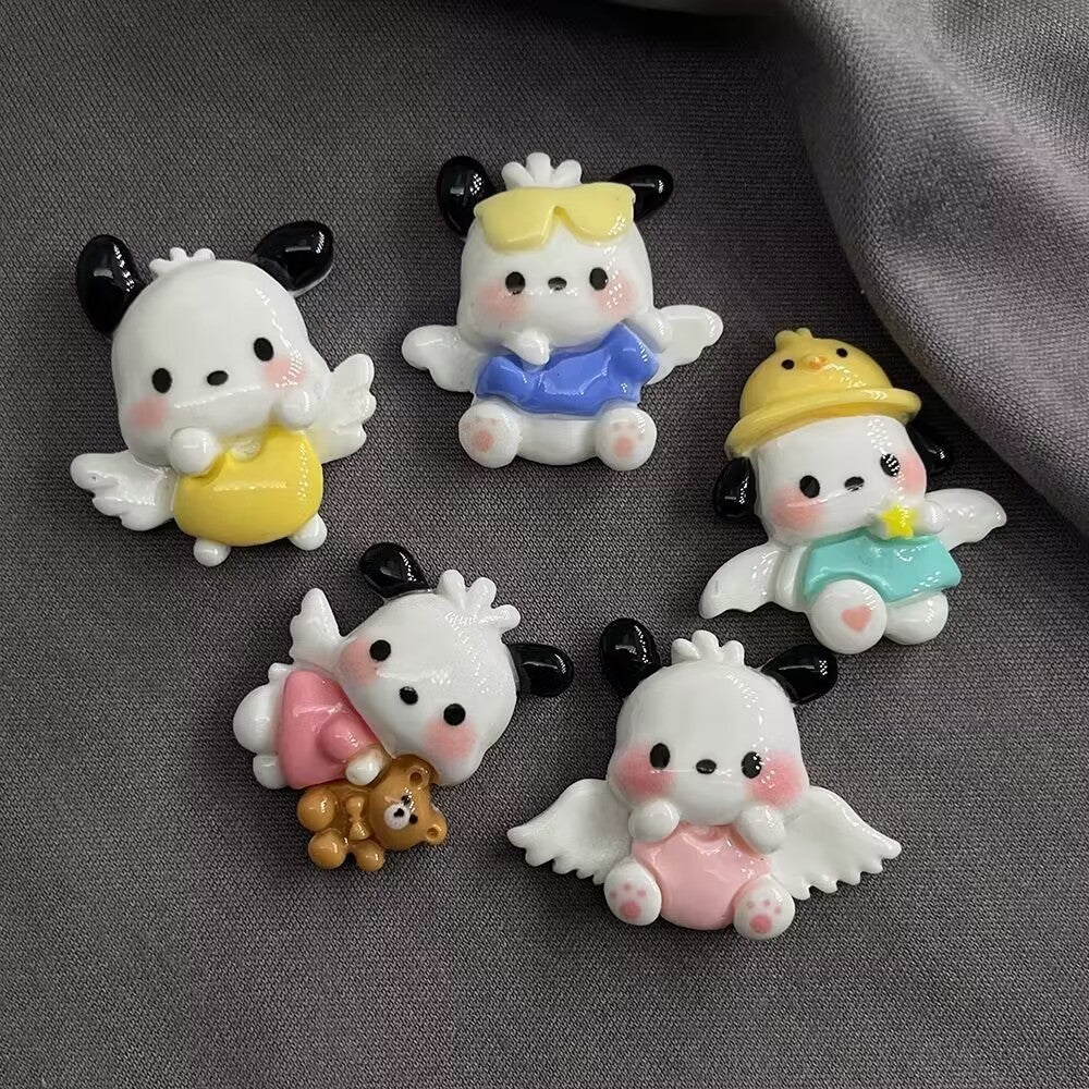 Glossy Angel Pacha Dog DIY Resin Accessories, Cream Glue, DIY Hair Accessories, Hairpin Materials, Cup Stickers, Decorations Secondary image