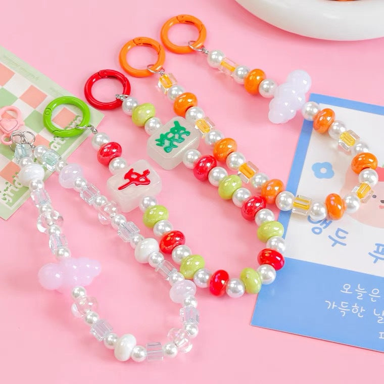 14mm colorful acrylic large-hole abacus spacer beads for DIY handmade phone chains, hair accessories, and necklace materials Secondary image