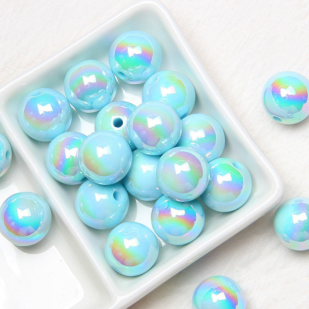 Acrylic plated beads, hand-painted beads, DIY bracelet loose beads, phone chains, car hanging accessories Secondary image