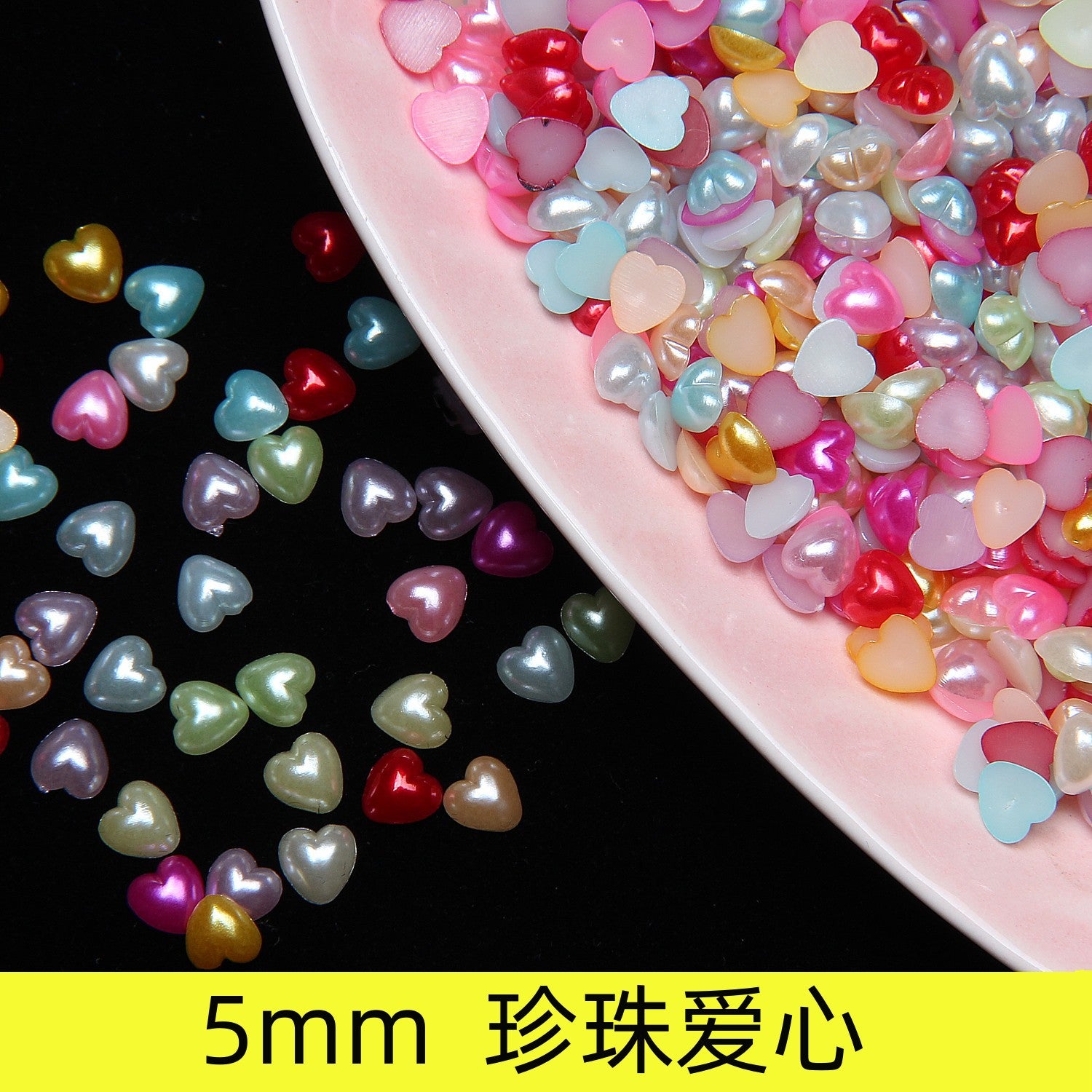 Highlight irregular shapes ABS Pearl stickers, moon, sun, bow nail art accessories Cream glue accessories and guka materials Secondary image