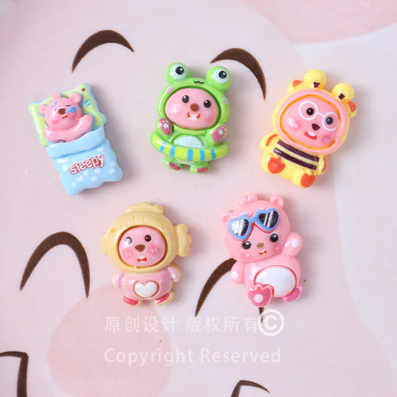 Little Beaver Ruby Cute Cream Glue DIY Phone Case Resin Accessories Refrigerator Magnets Loopy Secondary image