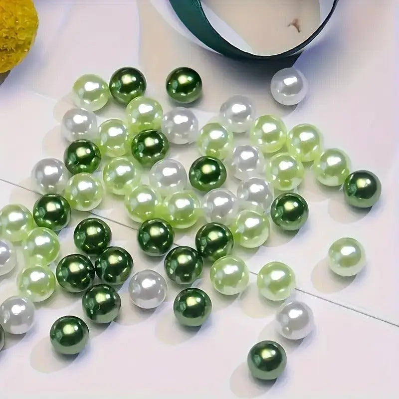 Acrylic Beads Imitation Pearl Green Series for DIY Bracelets, Necklaces, and Phone Chains Secondary image