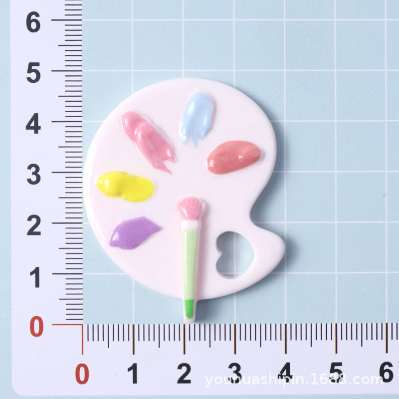 Resin accessories, creative large drawing board, cream glue DIY, hole shoes, learning color palette, color palette accessories Secondary image