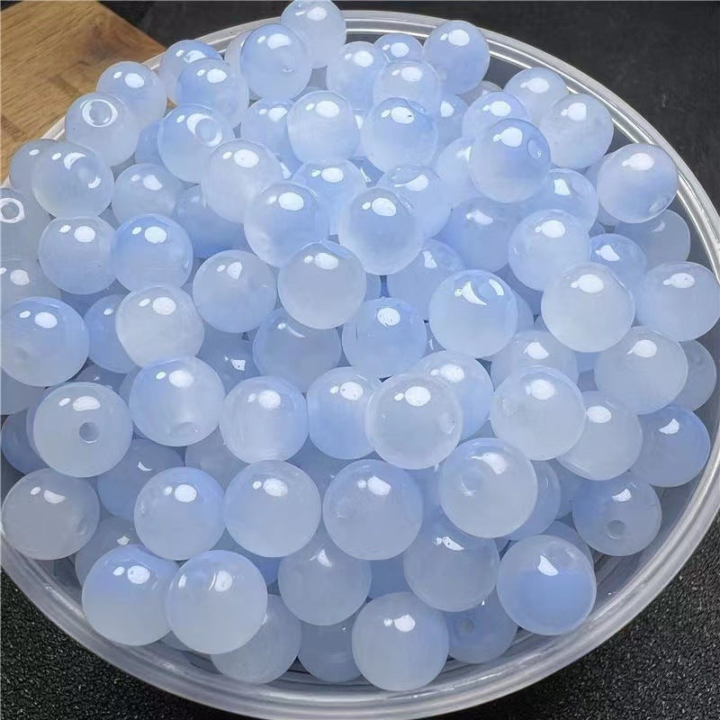500 pieces of 8mm Bodhi beads for bracelet making, round jade beads for DIY beading accessories, necklaces, door curtains, and loose beads Secondary image