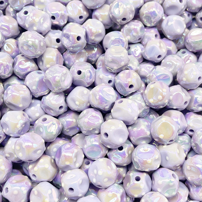 Acrylic starry sky luminous oil-dripping fig-shaped meteorite beads DIY phone chain keychain beading materials Secondary image
