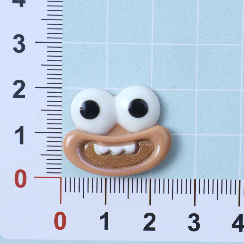 Funny mouth and eye resin accessories for DIY storage boxes, phone cases, water cup stickers, hair clips, and hair ties Secondary image