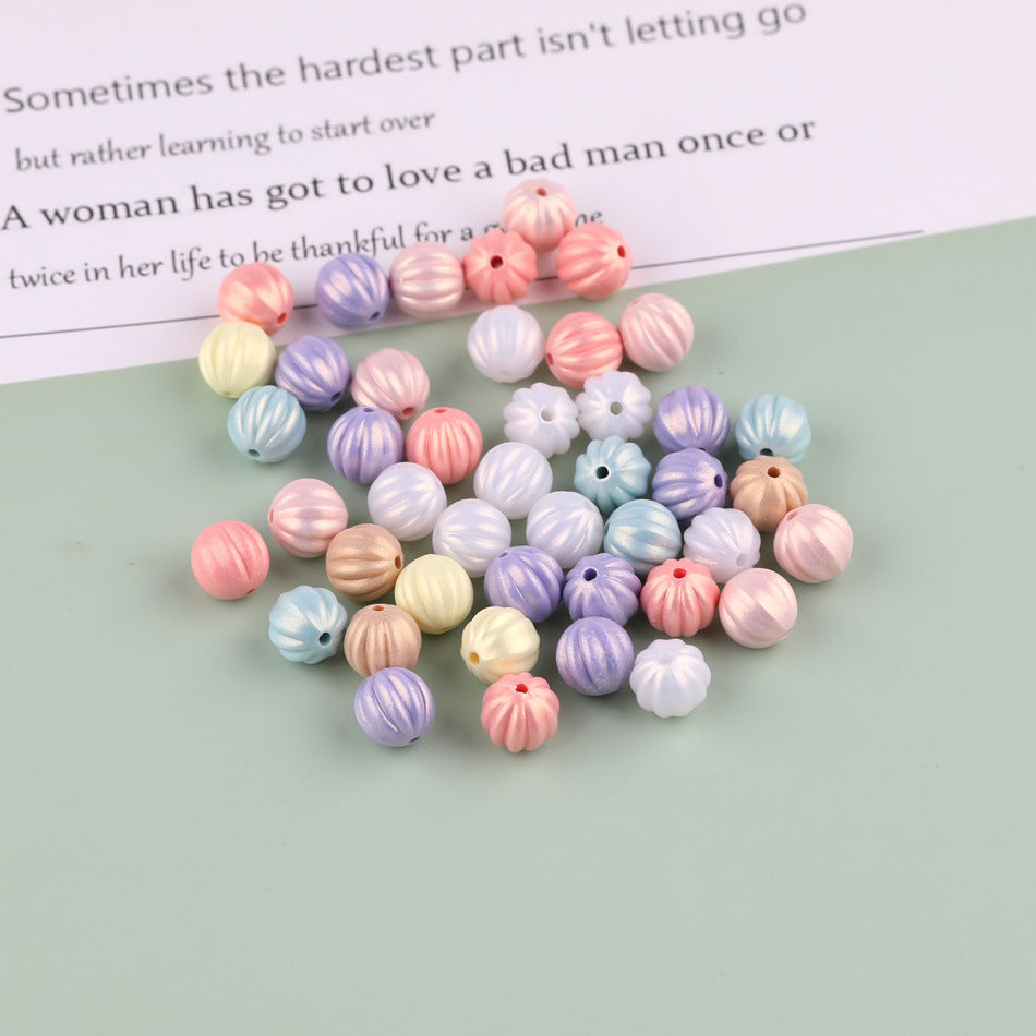 Colorful mixed-style cream star and heart acrylic beads DIY handmade hair accessories straight-hole beaded jewelry Secondary image