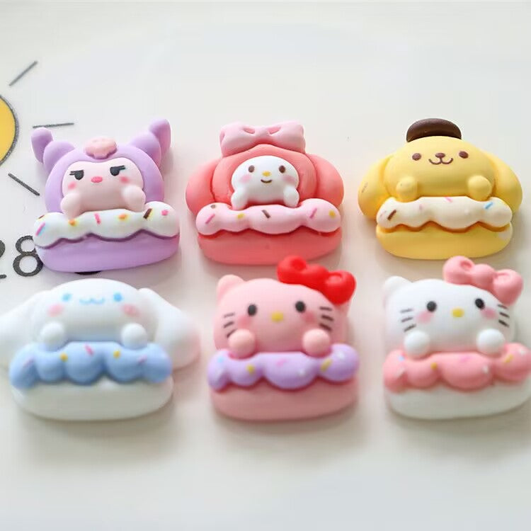 Cartoon big-eared dog resin accessories for DIY cream glue phone cases, fridge magnets, hair clips, hair ties, and decorative materials Secondary image