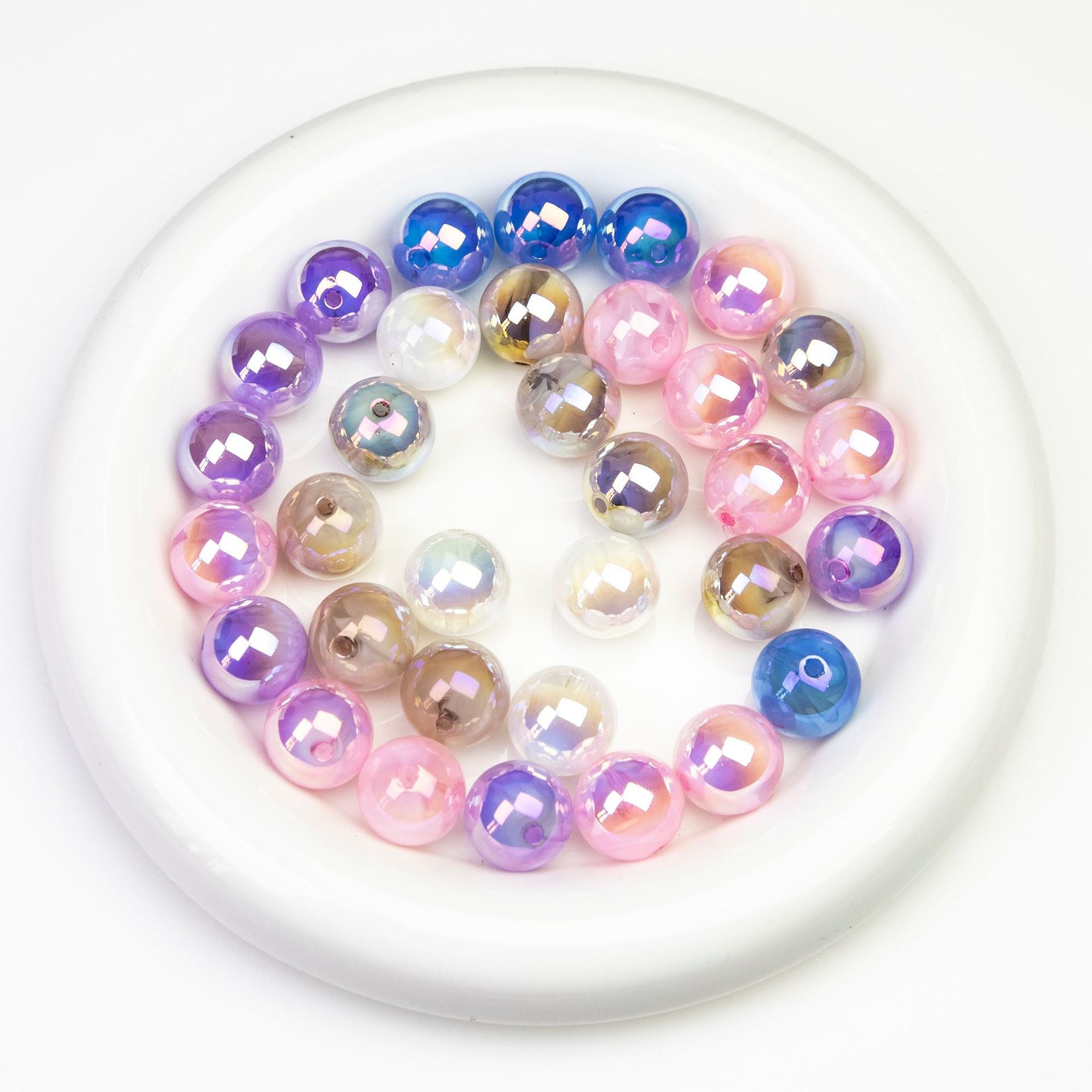 Electroplated acrylic beads, loose beads, DIY phone chains, car hanging accessories Secondary image