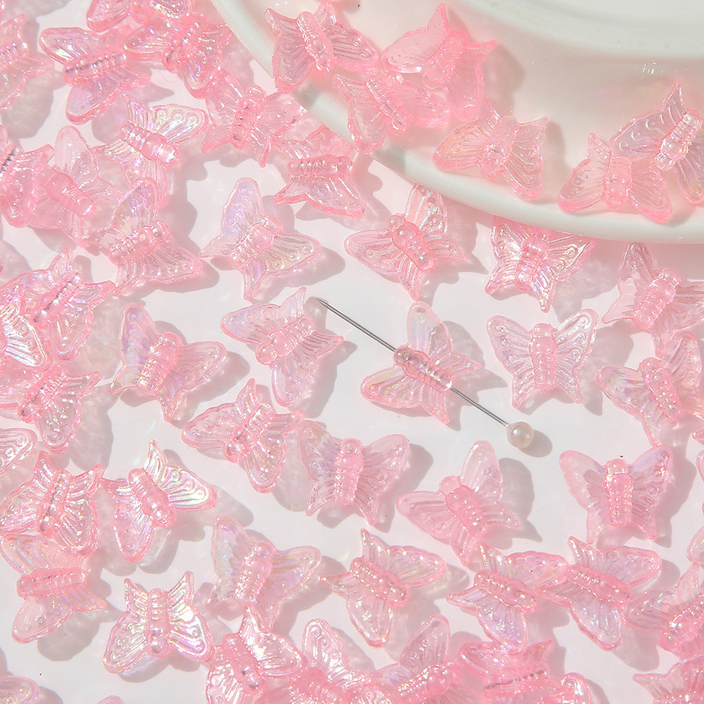 Laser butterfly acrylic handmade beaded bracelet materials, loose beads, beaded bag accessories, DIY accessories, ancient style jewelry Secondary image