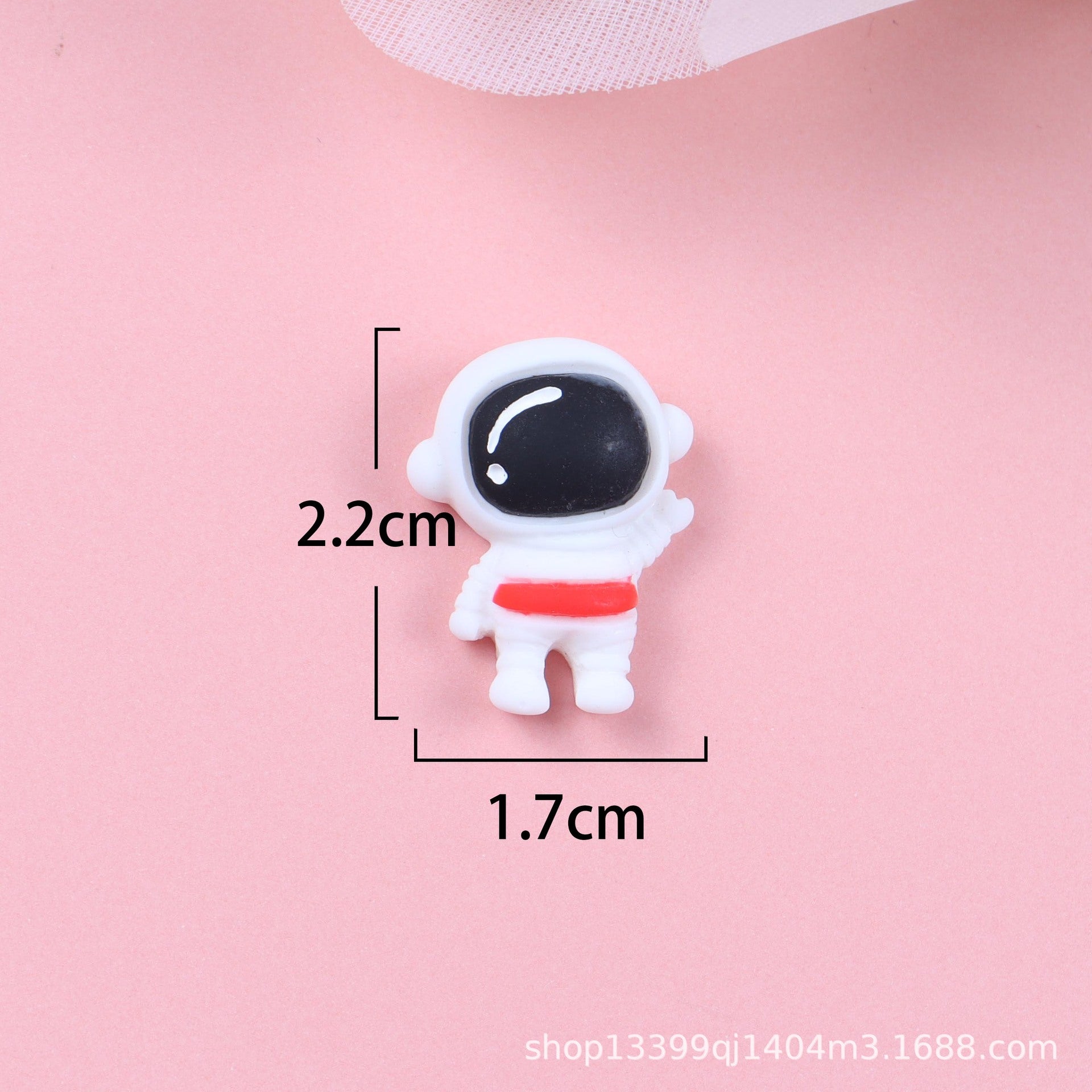 Resin accessories DIY phone case stickers flat pendant children's hair accessories hair clips rocket ship astronaut earth Secondary image