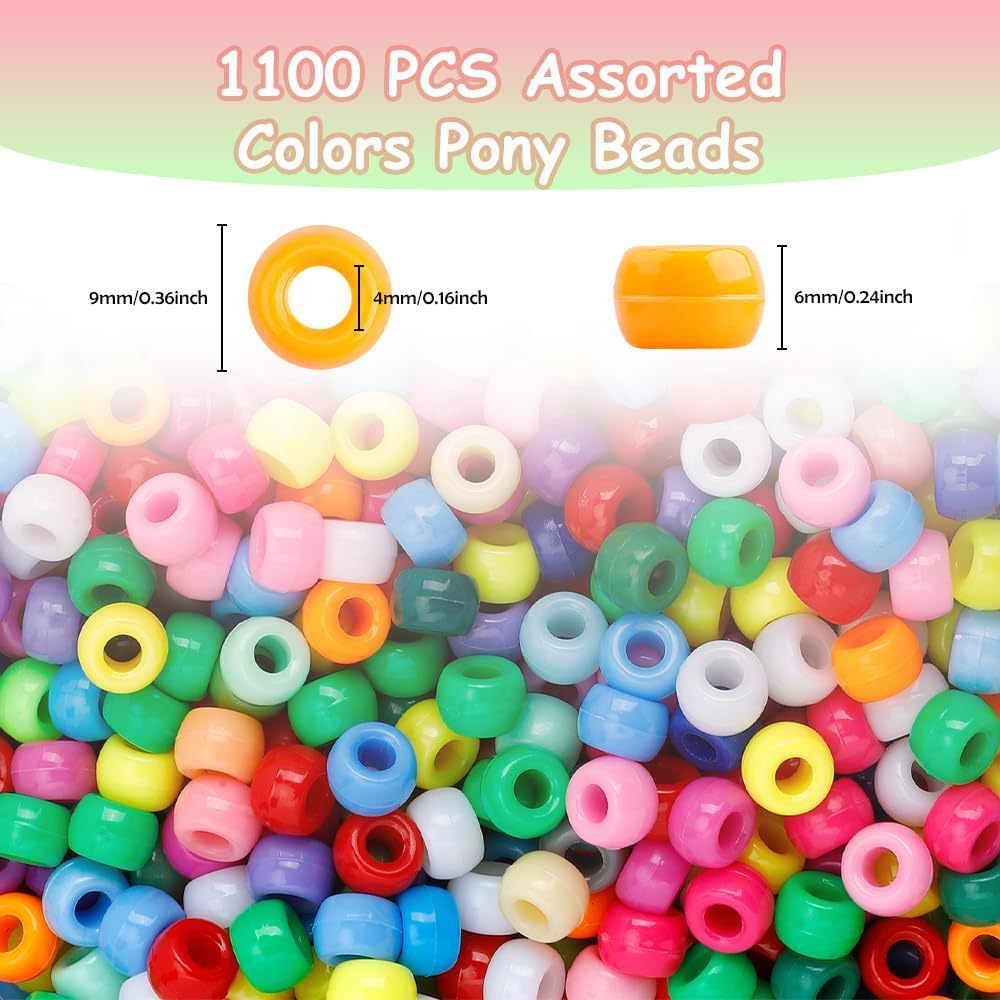 6*9mm multi-color acrylic large-hole flat beads, frosted faceted barrel beads, DIY beading materials for phone chains Secondary image