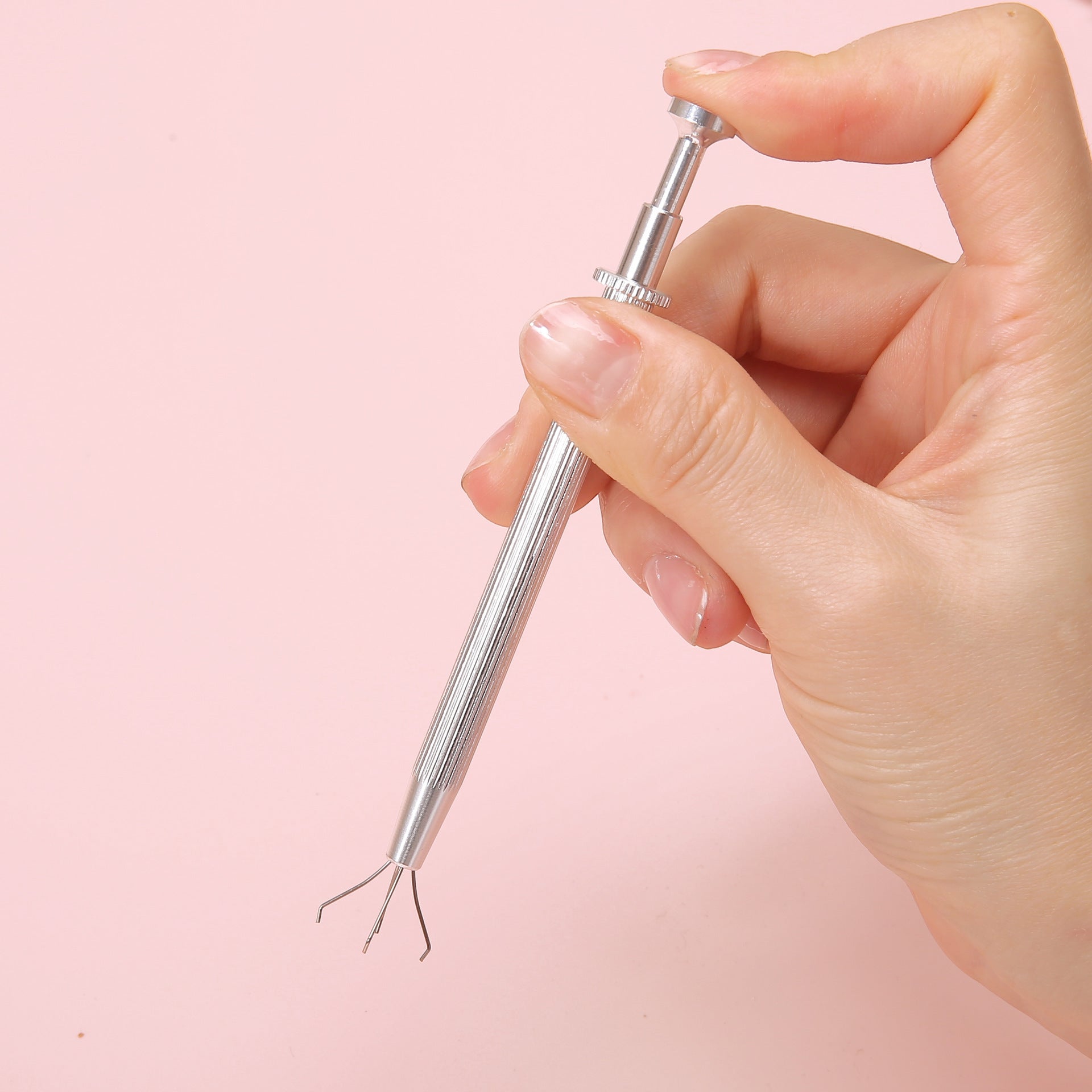 Screw ball hand-made diamond setting tool, tweezers, inlay tool kit, gemstone claw, four-prong loose beads DIY bracelet Secondary image