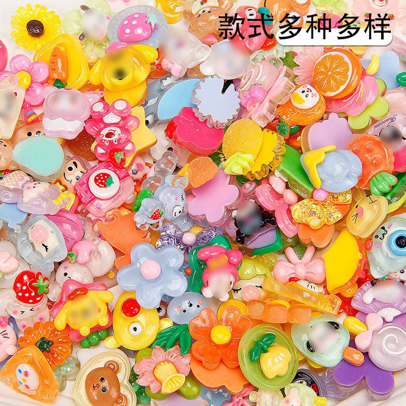 Accessory small clips, semi-transparent accessories, DIY handmade random ice-transparent accessories, small clip accessories Secondary image