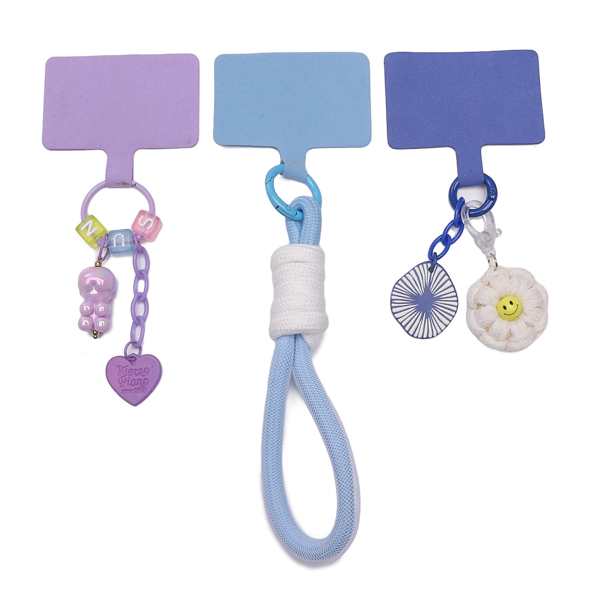 Durable and sturdy mobile phone velvet lanyard pad 6x6.5cm for DIY handmade card fixation and anti-loss clip separator Secondary image