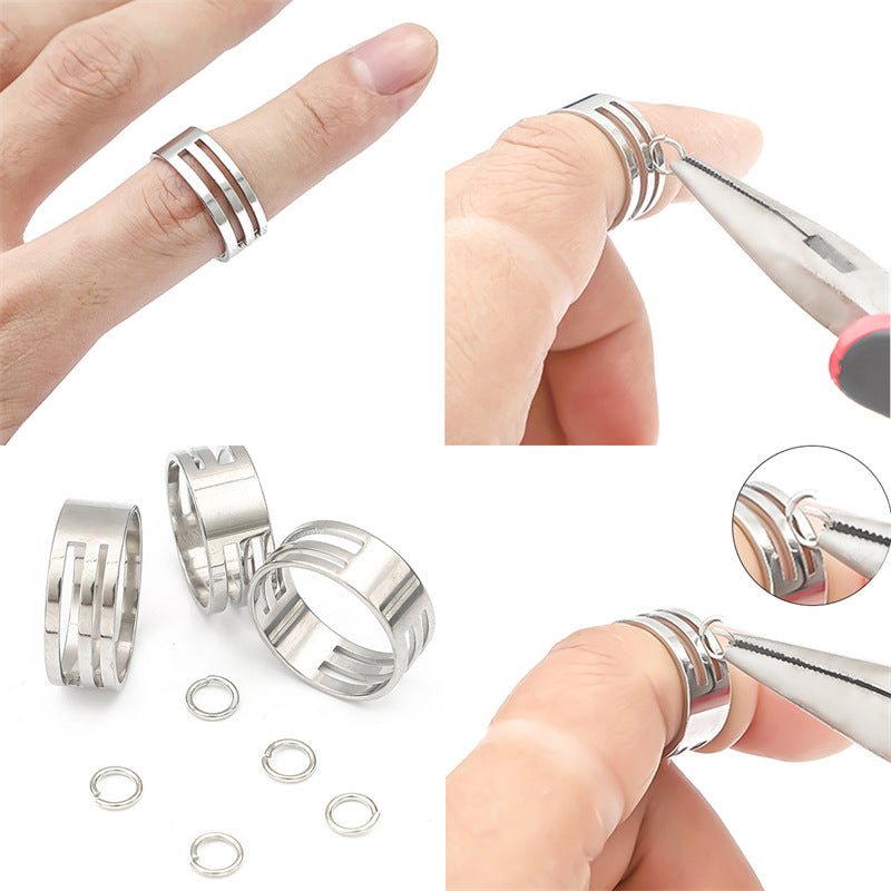 Stainless steel ring opening and closing tool, ring opener, DIY handmade jewelry tool Secondary image