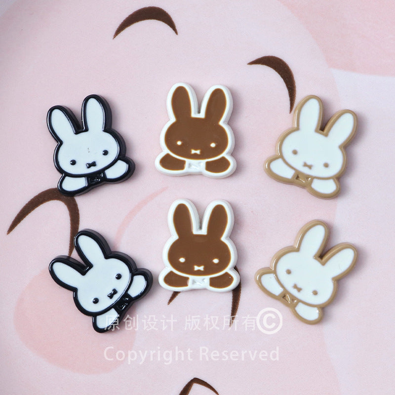 Creative acrylic stress-relief rabbit coin purse keychain, popular bear bag keychain, exquisite accessory Secondary image