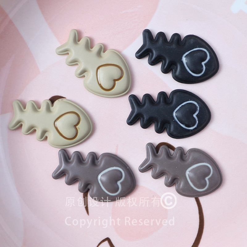 Acrylic accessories DIY hairpin accessories shoe buckles handmade materials water cup stickers cream glue patches fish bones Secondary image