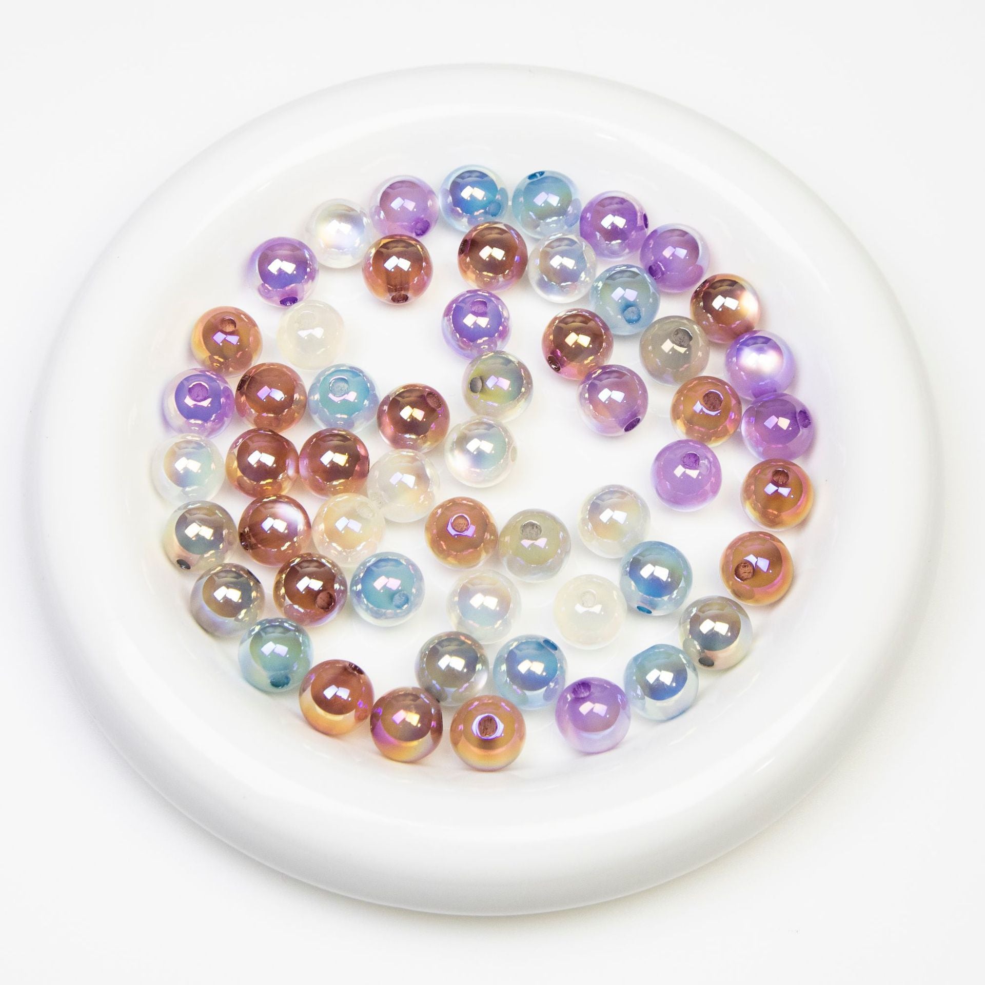 Eco-friendly resin electroplated colorful beads for DIY handmade bracelets and car hanging decorations Secondary image