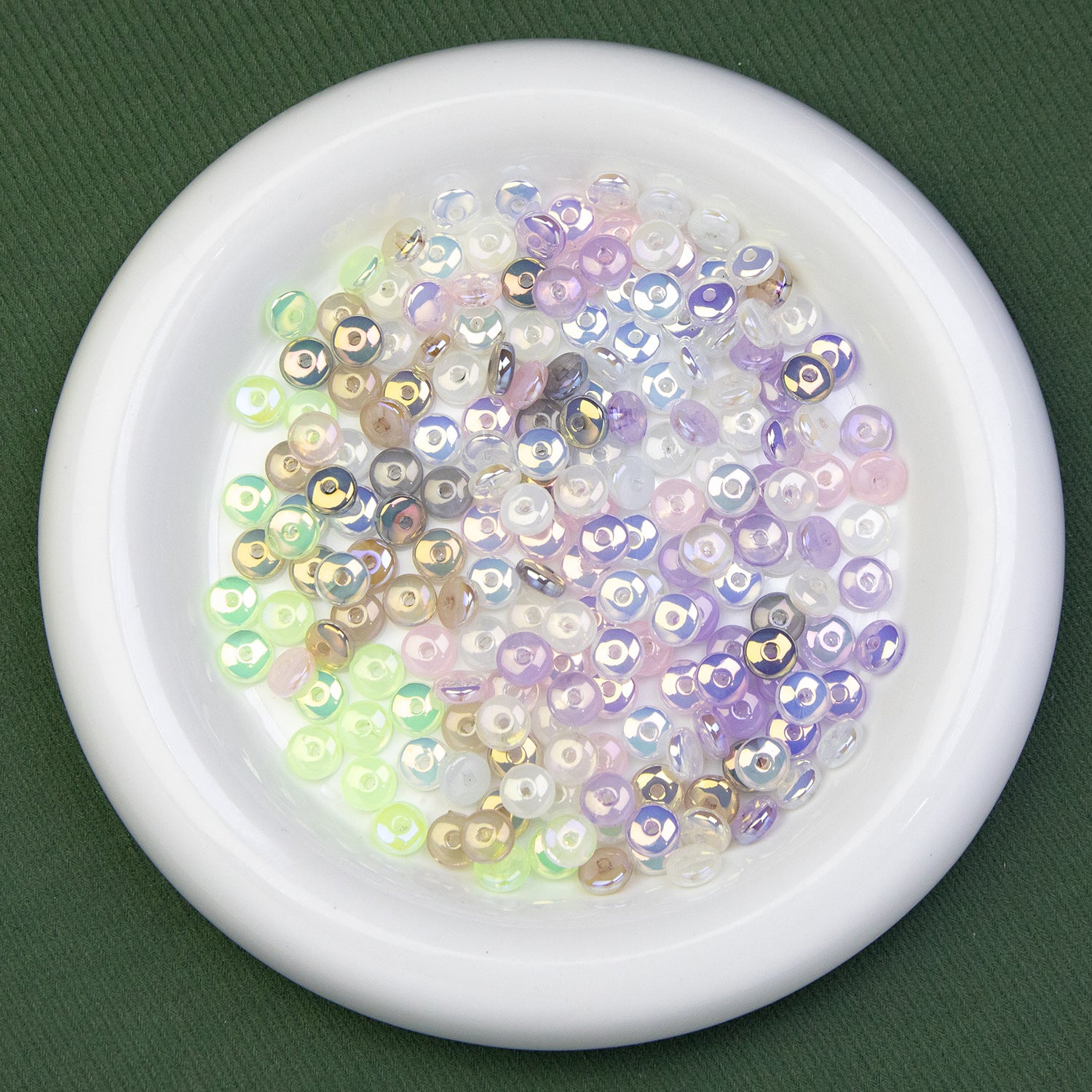 Yanlan Baroque Irregular Shaped Beads Electroplated Acrylic Straight Hole Loose Beads for DIY Jewelry Making Secondary image