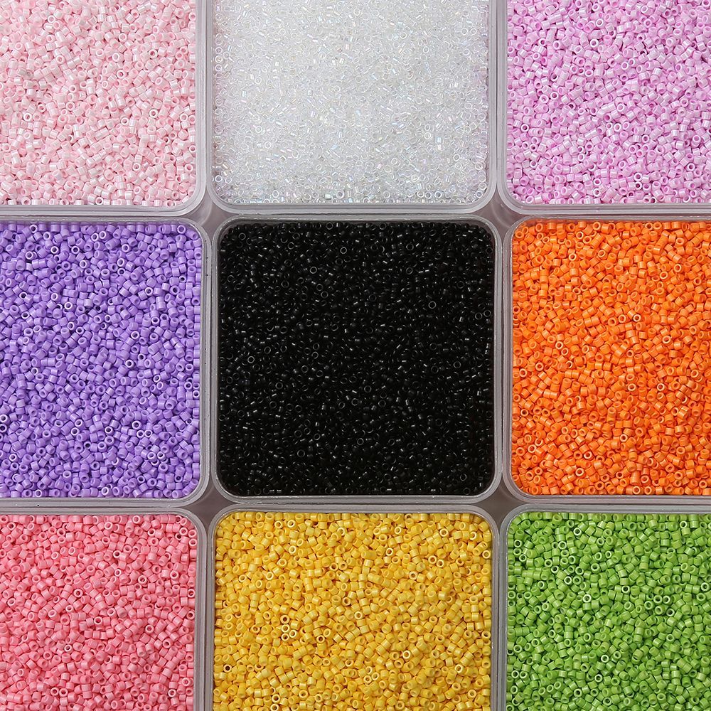 2mm antique round tube high-quality iridescent seed beads DIY handmade beaded bracelet necklace jewelry accessories materials Secondary image