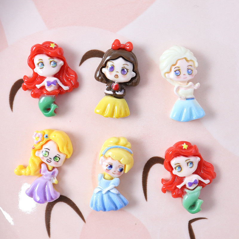 Anime Castle Princess Series Resin Accessories Cream Glue DIY Phone Case Refrigerator Magnets Water Cup Hair Clips Secondary image