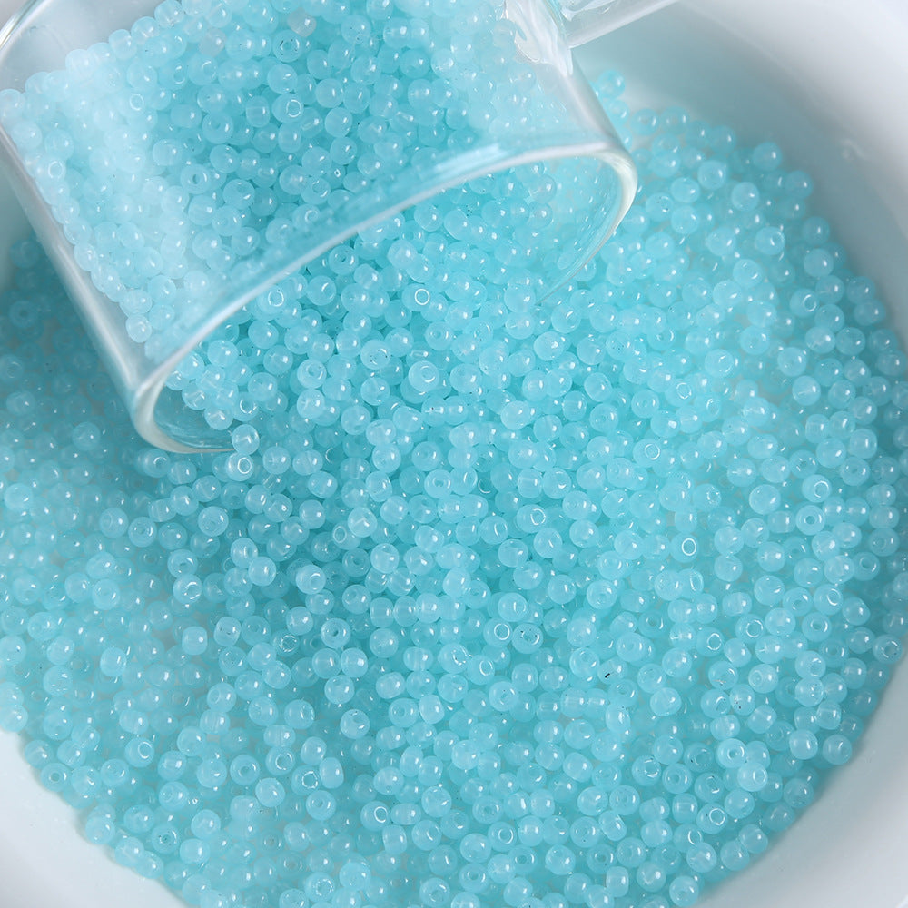 3mm imitation jade glass seed beads in rainbow colors, loose beads for handmade DIY bracelets and necklaces, beading loose beads Secondary image