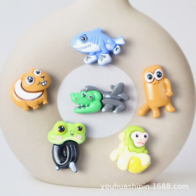DIY resin ethnic-style keychain, phone case, creative hole-punch toy, hairpin, handmade materials Secondary image