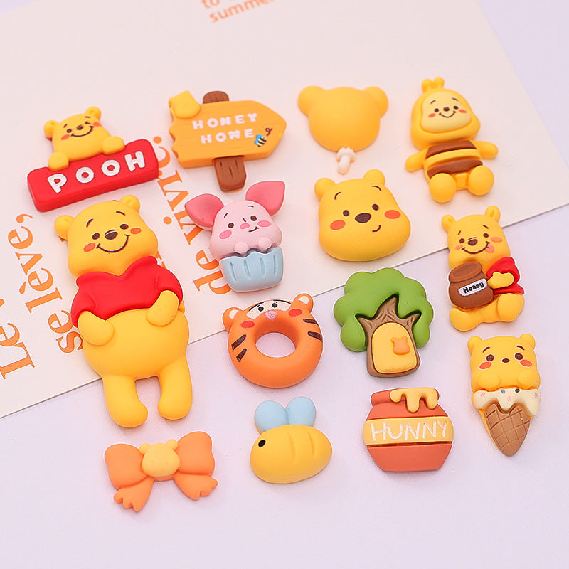 New Pupu Bear resin accessories DIY handmade cream glue phone case hair clip hair accessory water cup refrigerator sticker Secondary image
