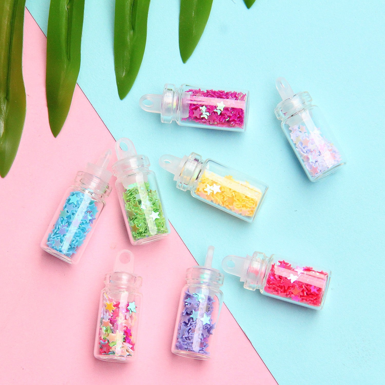 New Mini Quicksand Wishing Bottle Glass Pendant Beaded diy Accessories, bracelets, necklaces, pendants wholesale Secondary image