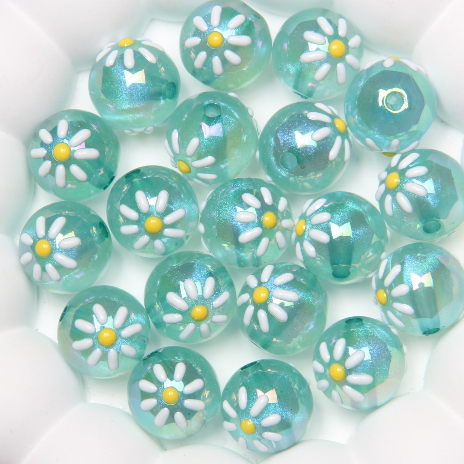 Hand-painted beads, acrylic beads, DIY loose beads, bracelet, phone chain, jewelry accessories, beads Secondary image