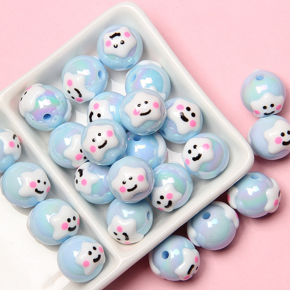 Hand-painted bear beads, loose beads for DIY beaded bracelets, phone chains, DIY materials, car hanging ornaments, accessories Secondary image