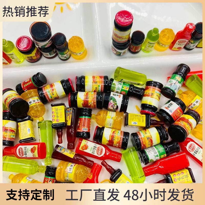 Simulated convenience store kitchen condiments, cream glue DIY phone case accessories, miniature food toy resin accessories Secondary image