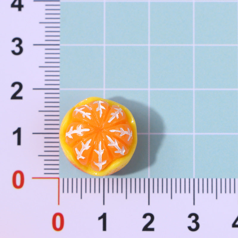 DIY jewelry resin accessories, miniature landscape decorations, convenience store food toys, small fruits, small oranges, handmade materials Secondary image