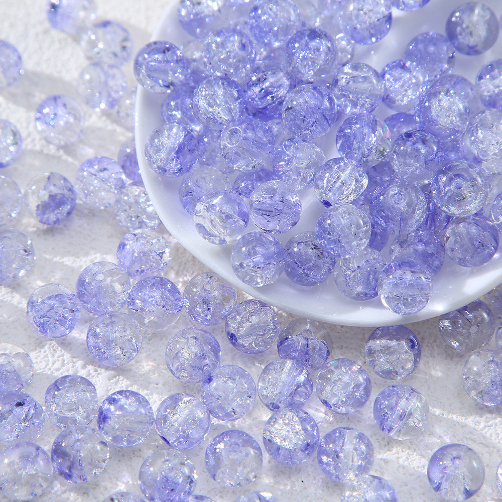 10mm cracked jade glass beads, burst glass beads for DIY handmade bracelets, necklaces, and jewelry accessories Secondary image