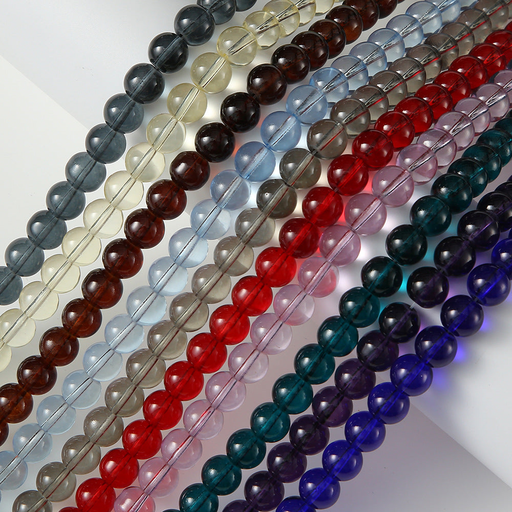 10MM Colorful Imitation Crystal Glass Beads Bracelet Beads Loose Beads DIY Round Beads Secondary image